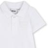Picture of BOSS Baby Boys Organic Pique Cotton Shortie Romper - White