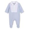 Picture of BOSS Baby Boys Waffle Cotton Babygrow - Pale Blue