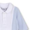 Picture of BOSS Baby Boys Waffle Cotton Babygrow - Pale Blue