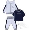 Picture of BOSS Baby Boys T-shirt Jogger & Hoody Gift Box Set X 3  - Pale Blue