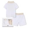 Picture of BOSS Baby Boys Polo & Shorts Gift Box Set X 2  - White Sand