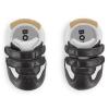 Picture of BOSS Baby Boys Soft Leather Logo Trainers In Gift Box - Black White