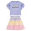 Picture of Billie Blush Girls Neon Kisses Top & Tulle Skirt Set x 2 - Lilac Multi