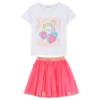Picture of Billie Blush Girls Headphone Top & Tulle Skirt Set x 2 -  White Pink Fluo Multi