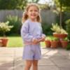 Picture of Billie Blush Girls Beautiful Sweatshirt & Shorts Set x 2 - Lilac Pink Multi