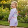 Picture of Billie Blush Girls Beautiful Sweatshirt & Shorts Set x 2 - Lilac Pink Multi