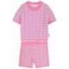 Picture of Billie Blush Girls Wave Knit Top & Shorts Set x 2 - Pink Lilac Multi