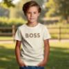 Picture of BOSS Boys Short Sleeve T-Shirt - Sand