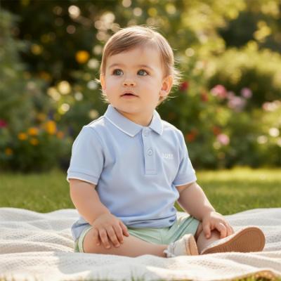 Picture of BOSS Toddler Boys Short Sleeve Polo - Pale Blue