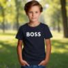 Picture of BOSS Toddler Boys Short Sleeve T-Shirt - Navy Blue