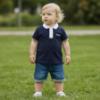 Picture of BOSS Toddler Boys Mini Me Short Sleeve Polo - Navy Blue Multi