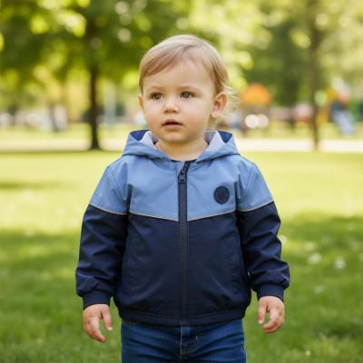 Picture of BOSS Toddler Boys Mini Me Hooded Windbreaker - Navy Blue