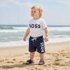 Picture of BOSS Toddler Boys Logo Aqua Slide Sandals - Navy Blue