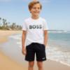 Picture of BOSS Boys Mini Me T-Shirt & Pique Shorts Set X 2 - Sprout Green Navy Blue