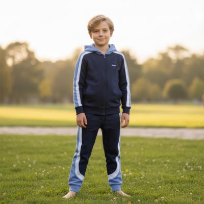 Picture of BOSS Boys Tracksuit Set X 2 - Navy Blue Colourblock