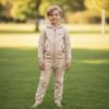 Picture of BOSS Boys Mini Me Hooded Tracksuit Set X 2 - Sand