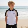 Picture of BOSS Boys Short Sleeve Polo - White Colourblock