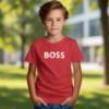 Picture of BOSS Boys Short Sleeve Logo T-Shirt - Grenade Red