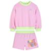 Picture of Billie Blush Girls Summer Girl Sequin Sweatshirt & Shorts Set x 2 - Pink Neon Multi