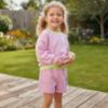 Picture of Billie Blush Girls Summer Girl Sequin Sweatshirt & Shorts Set x 2 - Pink Neon Multi