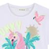 Picture of Billie Blush Girls Short Sleeve Funky Magical Creature Top - White Pink Multi