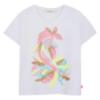 Picture of Billie Blush Girls Short Sleeve Sequin Magical Creature Top - White Multi