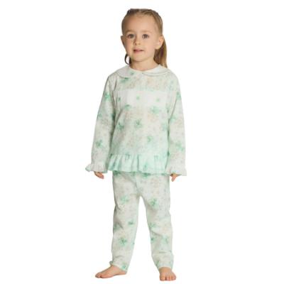 Picture of Beau KiD Girls Smocked Pyjamas Set X 2 - Mint Green