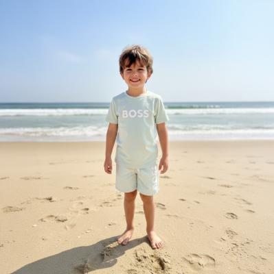 Picture of BOSS Boys Mini Me Swim Shorts - Sprout Green