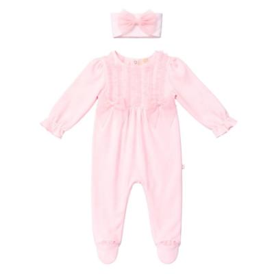 Picture of Caramelo Kids Baby Girls Summer Frill Bodice & Bow Headband Set X 2 - Pink