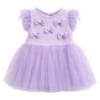 Picture of Caramelo Kids Baby Girls Summer Diamonte Bow Party Dress - Lilac