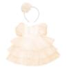 Picture of Caramelo Kids Girls Summer Puff Ball Sleeve Ruffle Dress & Headband Set X 2 - Champagne