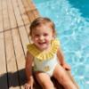 Picture of Meia Pata Girls Pears St. Barths Swimsuit - Lemon Green
