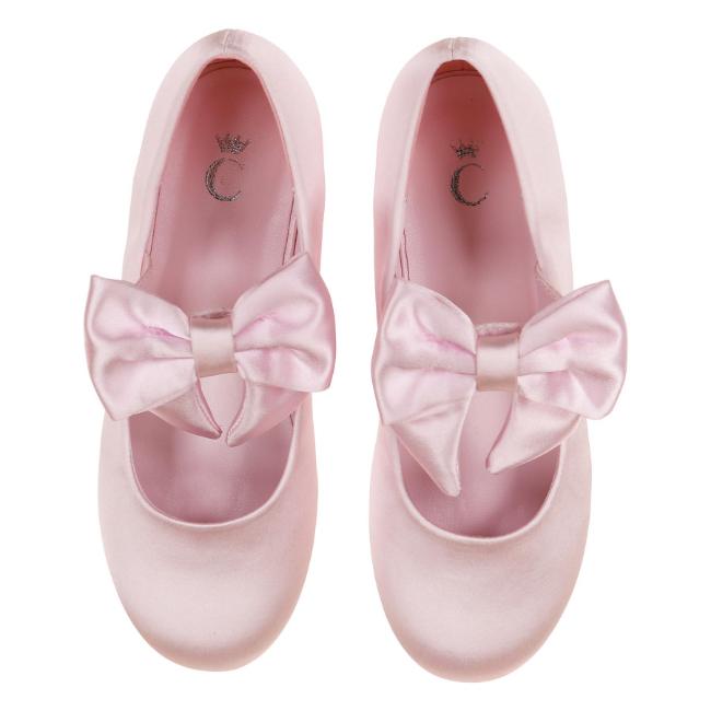 Picture of Caramelo Kids Girls Satin Bow Pumps - Pink