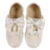 Picture of Caramelo Kids Girls Mixed Bow Trainer - Ivory