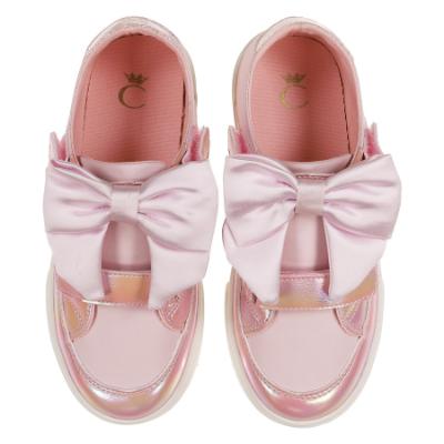 Picture of Caramelo Kids Girls Mixed Bow Trainer - Pink