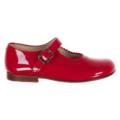 Picture of Panache Girls Mary Jane Shoe - Red Patent