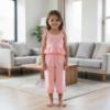 Picture of Caramelo Kids Girls Summer Neutrals Drop Top & Trouser Set X 2 - Pink