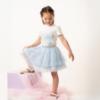 Picture of Caramelo Kids Girls Summer Perfume Top & Skirt Set With Gift - Sky Blue
