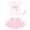 Picture of Caramelo Kids Girls Summer Perfume Top & Skirt Set With Gift - Pink