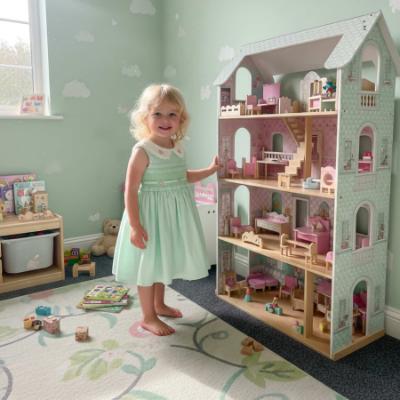 Picture of Beau KiD Girls Summer Smocked Bodice Sleeveless Dress - Mint