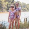 Picture of Rochy Summer Girls Cherry Gingham Ruffle Swimsuit - Pink Fuschia
