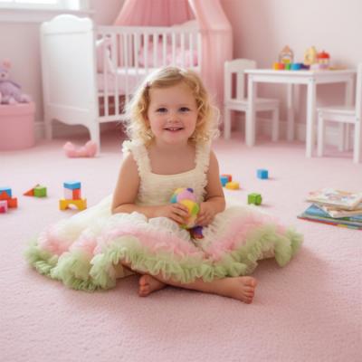 Picture of Beau KiD Girls Tulle Tutu Dress - Cream Multi