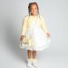 Picture of Beau KiD Girls Heart Print Dress Jacket & Bag Set x 3 - White Lemon