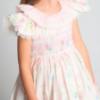 Picture of Beau KiD Girls Summer Smocked Floral Dress - White Pink Multi