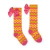 Picture of A Dee Tutti Frutti Trudy Zig Zag Print Knee High Socks - Bright Pink