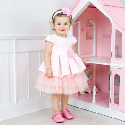 Picture of Beau KiD Girls Summer AOP Heart Print Dress & Headband Set X 2  - Pink