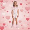 Picture of Beau KiD Girls Heart Print Shorts & Ruffle Top Set x 2 - Pink
