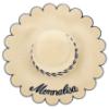 Picture of Monnalisa Girls Floppy Sun Hat - Natural Navy Blue