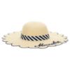 Picture of Monnalisa Girls Floppy Sun Hat - Natural Navy Blue