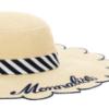 Picture of Monnalisa Girls Floppy Sun Hat - Natural Navy Blue